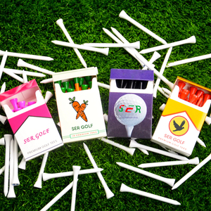 Vente en gros Tees de golf style cigarette 70mm 83mm Tees de golf en bois de bambou Impression de logo personnalisé - Product Image 3