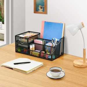 ที่ใส่ปากกาโลหะ6ช่องอุปกรณ์จัดระเบียบโต๊ะทำจากโลหะมี6ช่องอุปกรณ์จัดระเบียบสำหรับโต๊ะใช้งานในปฏิทิน - Product Image 6