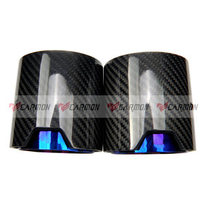 M Performance Bleu Brûlé Tuyau Intérieur Brillant En Fiber De Carbone Échappement embout pour BMW M2 F87/ M3 <span class=keywords><strong>F80</strong></span>/ M4 F82/ <span class=keywords><strong>M5</strong></span> F10/ M6 F12 - Product Image 3