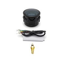 Pengukur Suhu Air Digital LED Biru 2" 52mm Baru dengan Sensor 12V Meter Mobil ABS