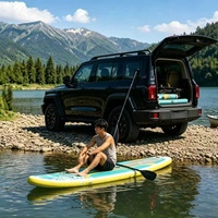 Planche de SUP gonflable portable et directionnable en PVC écologique, idéale pour les débutants sur les lacs et les rivières, planche de surf aquatique flottante