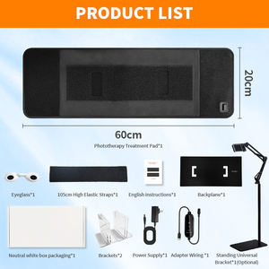 168 LEDs Ceinture de thérapie par la lumière rouge 630nm 850nm 470nm Multi-usage avec support et supports acryliques Usine Vente en gros - Product Image 6