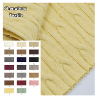 CF691 #   Tissu jacquard texturé ondulé, chaud et confortable, mélange d'acrylique, de nylon et de polyester, tricoté chaîne, pour la confection de pulls, robes et manteaux pour femmes