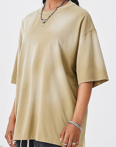 2025 da uomo estate acqua da fare vecchia t-shirt <span class=keywords><strong>a</strong></span> manica corta da uomo e da donna t-shirt pesante da uomo - Product Image 4