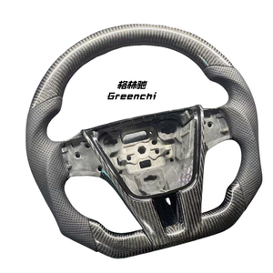 Для Volvo XC90 XC60 XC40 S90 S60 руль из углеродного волокна, спортивный дизайн с плоским дном - Product Image 2