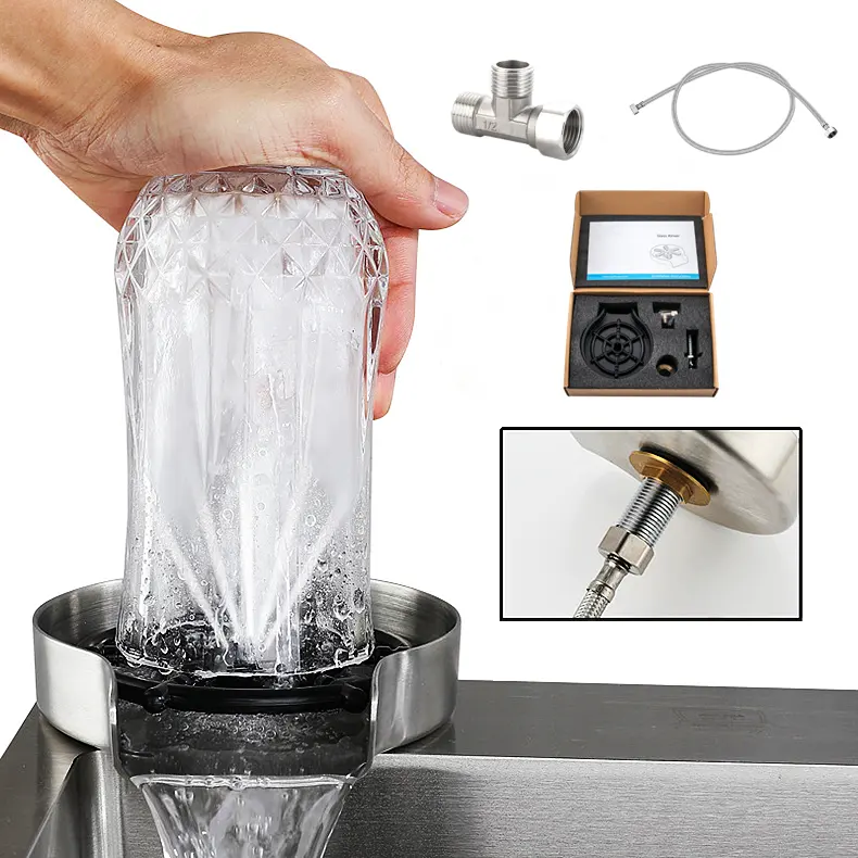 Landoo OEM/ODM Automatische Edelstahl becher Waschmaschine Milch kännchen Tasse Reinigungs spüler Werkzeug Glass püler