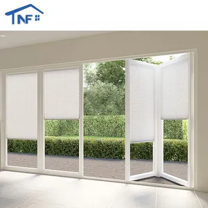 Double Layer Insulated Glass Aluminum Profile Folding Door For Modern Villas