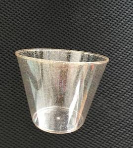 Pleine couleur 9oz 10oz 12oz 14oz 16oz PS en plastique crème glacée boissons froides vin jetable brillant paillettes tasses pour fête anniversaire - Product Image 3