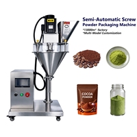 Machine de remplissage de poudre à vis intelligente PLC pour détergents, café, farine, piment et produits chimiques, à faible émission de poussière et fonctionnement efficace