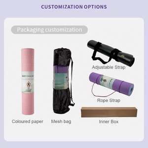 Tapetes de Yoga Duraderos de TPE con Superficie Antideslizante de 8 mm de Grosor Resistentes al Agua - Para Mujeres - Product Image 3