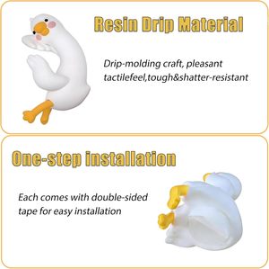 Mini figurine <span class=keywords><strong>d</strong></span>'oie mignonne, ornement pour écran <span class=keywords><strong>d</strong></span>'ordinateur, <span class=keywords><strong>d</strong></span>écoration de voiture, accessoire de <span class=keywords><strong>d</strong></span>écoration pour cadre photo de bureau, figurine cadeau - Product Image 6