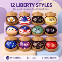 Jouet Squishy en forme de chignon de dessin animé en gros, balle à presser en PU de collection avec logo couleur personnalisé et emballage de présentation pour la vente au détail