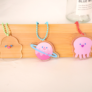 Móc Khóa Máy Làm Theo Yêu Cầu Của Nhà Sản Xuất Bùa Mê Bằng Nhựa Hợp Kim Kẽm In Hình Kawaii Trong Suốt Tùy Chỉnh Anime Acrylic Trong Suốt - Product Image 2