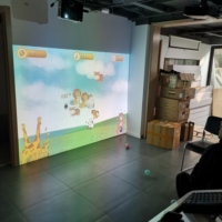 Jeux interactifs tout-en-un pour le sol et le mur Projecteur Smash Ball 53 Jeux pour l'école, la maison, les enfants, la boutique, etc.