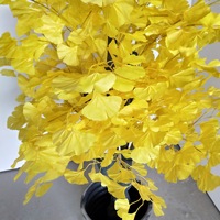 Großer Künstlicher Ginkgo-Baum für Hochzeits-Dekoration Innen und Außen Fiberglas-Stamm Seidenblumen-Blätter