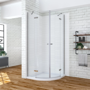 <span class=keywords><strong>Mampara</strong></span> de Ducha de Vidrio Templado Impermeable de <span class=keywords><strong>Media</strong></span> Altura sin Marco, Simple y Económica, Venta Directa de Fábrica - Product Image 1