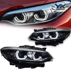 Luces Delanteras LED para <span class=keywords><strong>BMW</strong></span> Serie 2 F22 2017-<span class=keywords><strong>2022</strong></span>, Faros Delanteros <span class=keywords><strong>218i</strong></span> 220i 225i M2 F22 F23, Piezas 63117469783, 63117469784 - Product Image 1