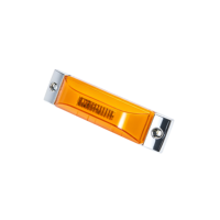 Feu de gabarit latéral à 15 LED pour camions et remorques, en ABS chromé, avec bride de fixation