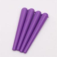 Tube de cigare résistant au parfum en forme de cône de couleur claire 84mm 110mm support de cône en plastique de tube de rouleau personnalisé avec capuchon