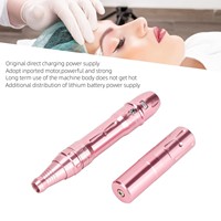 Machine à tatouer cosmétique professionnelle sans fil rechargeable en acier inoxydable pour sourcils et lèvres, microblading