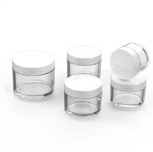 Di alta qualità vasetti cosmetici crema per il viso bottiglia di imballaggio a doppia parete vaso di plastica per il cosmetico