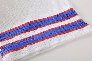 Robe décontractée Saireish grande <span class=keywords><strong>taille</strong></span> <span class=keywords><strong>2XL</strong></span> en jersey blanc à sequins Buffalo, motif lettres Bling Game Day, <span class=keywords><strong>taille</strong></span> naturelle, écologique - Product Image 3