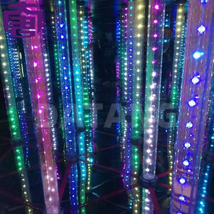 Hermosas bombillas LED pequeñas de plástico IP65 para decoración de parques temáticos con luces de punto RGB - Product Image 1