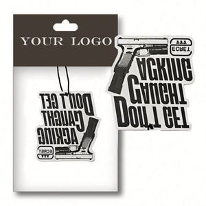 Désodorisant de voiture en papier personnalisé avec logo dessin animé, parfum au choix, OEM 2026, pas cher - Product Image 1