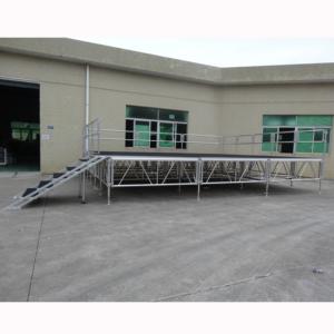 Scène modulaire de mariage en aluminium pour petit événement réglable en hauteur - Product Image 1