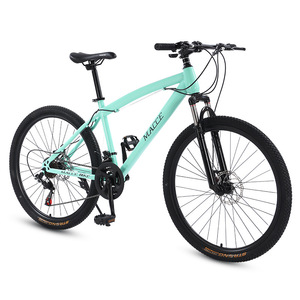 Vélo de montagne à suspension, vitesses variables, cadre en acier <span class=keywords><strong>carbone</strong></span>, freins à disque doubles, pour hommes, femmes et adolescents, vélo de cross-country - Product Image 1