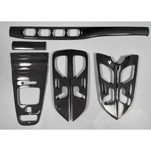 Finitions intérieures de haute qualité pour GLS X167 2019-2023, décorations intérieures de voiture GLS, bandes de garniture intérieures en fibre de carbone. - Product Image 1
