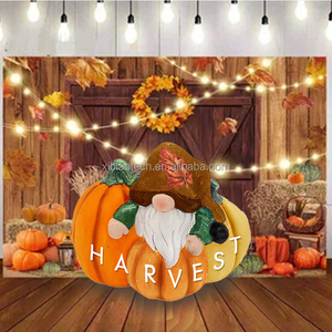 Fall Thanksgiving Pumpkin <b>Resin</b> Artificial Gnomes Elf Handmade Decor <b>Sculpture</b> Gift - Product Image 5