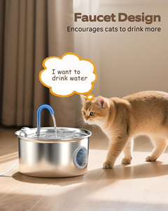 Ultra-Silent 3.2L Pet Water Fountain Dual Water Flow Multiple Layer Filtration System Automatic Level Pet Bowls <b>Feeders</b> - Product Image 2