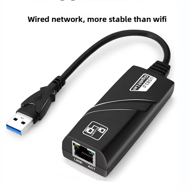 USB 3.0 Gigabit LAN Adapter High Speed USB to RJ45 Ethernet Converter External Wired Network Card