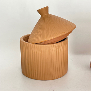Pot de bougie vide <span class=keywords><strong>en</strong></span> forme de maison de chalet <span class=keywords><strong>en</strong></span> <span class=keywords><strong>terre</strong></span> <span class=keywords><strong>cuite</strong></span> bon marché - Product Image 5