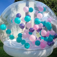 Ballons de fête pour enfants Maison amusante Igloo géant en cristal gonflable transparent Tente à bulles Maison de ballons gonflables transparents