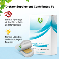 Bandes de suppléments alimentaires les plus vendues avec fer et folate pour la fonction cognitive et psychologique normale – Supplément à base de plantes en bande orale