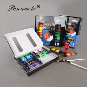 30ml 12 renk/Set akrilik boya profesyonel boyama akrilik DIY toksik olmayan akrilik boya seti