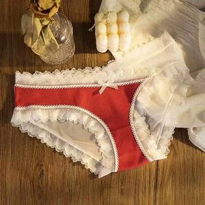 Mutandine di cotone cave femminile <span class=keywords><strong>senza</strong></span> segni a vita bassa in pizzo da donna traspirante e confortevole <span class=keywords><strong>slip</strong></span> - Product Image 3