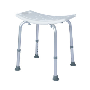 Aluminum Alloy <b>Bath</b> Stool For Elderly Non Slip Adjustable Height Shower <b>Seat</b> With Support Legs - Product Image 1