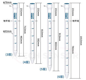 Temperatura Agrícola do Solo Umidade Tester 3 Camadas 5 Camadas Multi Profundidade <span class=keywords><strong>Soil</strong></span> Sensor - Product Image 5