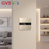 Panneau mural intelligent KNX pour hôtels et bâtiments, interrupteur à bouton-poussoir, unité de contrôle pour maison et hôtel