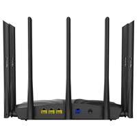 Routeur WiFi Gigabit double bande Tenda AC23 AC2100, 7 antennes 6dBi, DC12V 1.5A, 4x4 MU-MIMO, firmware anglais global, routeur sans fil