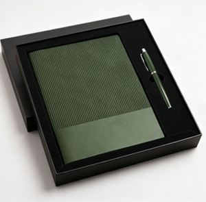 2026 New Product Birthday Carbon Fiber Writing Ballpen Stationery Set for Ideas Notebook Gift Box - Product Image 3
