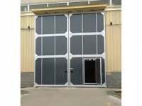Puerta Corredera Industrial de Acero Personalizada, Puerta Corredera Lateral Automática Aislada para Almacén, Fábrica, Taller y Logística