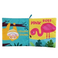 Personnalisez votre propre logo, livre en tissu d'activités pour enfants, livre d'apprentissage des couleurs, livre de jeu pour bébé, impression sur tissu