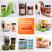 Étiquettes personnalisées pour bouteilles de sauce, autocollantes en rouleau, estampage à chaud or, impression premium pour vinaigre, sauces et emballages alimentaires