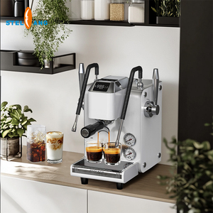 <span class=keywords><strong>Cafetera</strong></span> eléctrica profesional a gran escala Espresso y Capuchino con tanque de frijoles para uso en oficina o Hotel para el hogar - Product Image 1