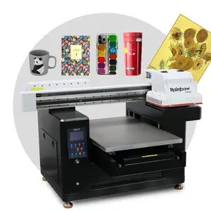 Venda quente para quase material 2021 mais nova máquina arco-íris digital uv 5070 impressora