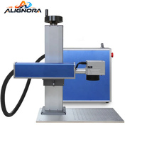 Machine de découpe laser à fibre 100W 60W, machine de marquage et de gravure laser à refroidissement par air, marqueur laser pour métal